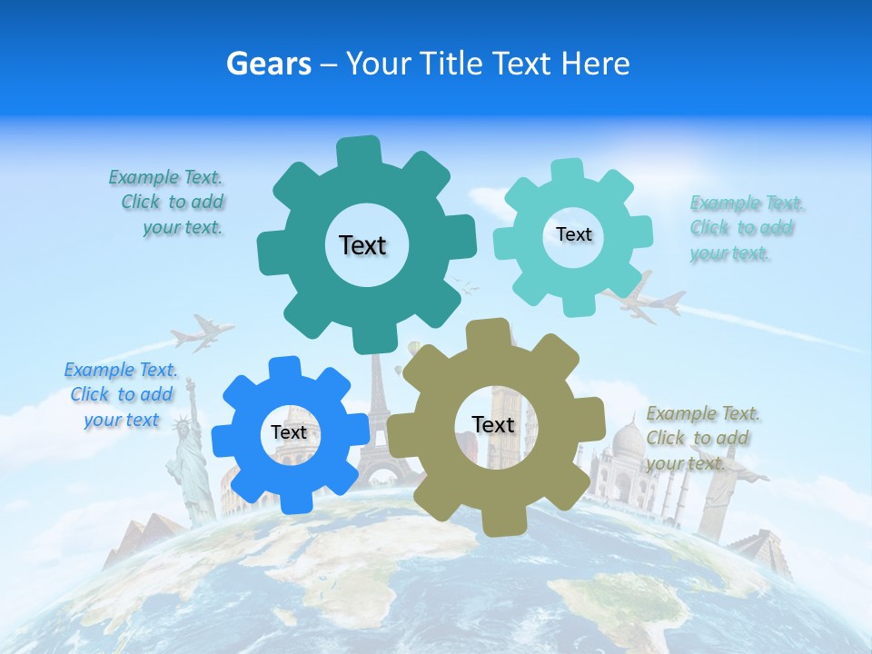Europe Planet Usa PowerPoint Template