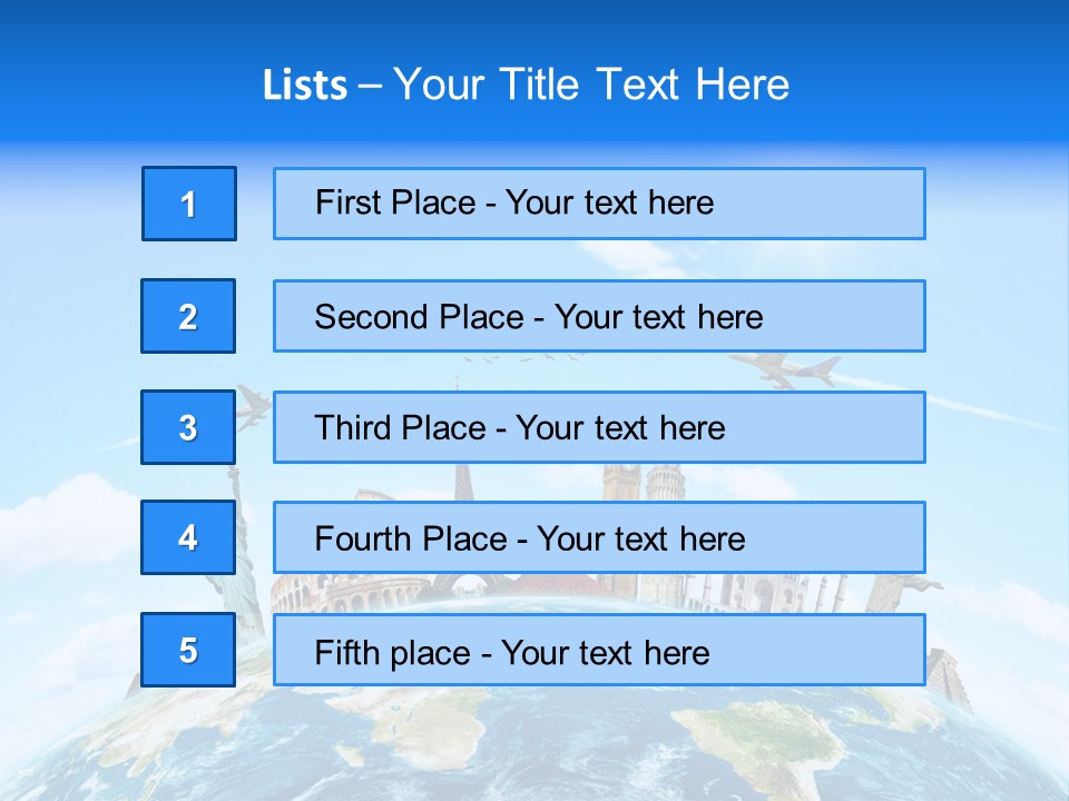Europe Planet Usa PowerPoint Template