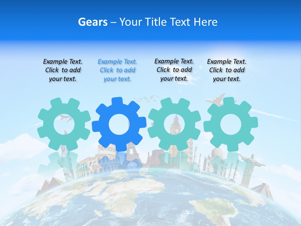 Europe Planet Usa PowerPoint Template