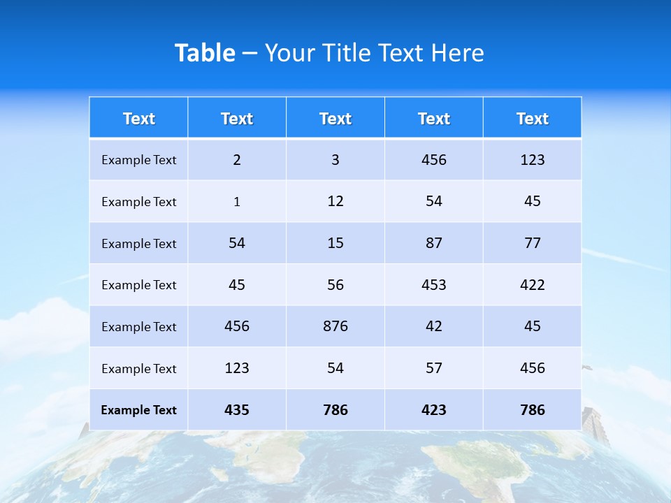 Europe Planet Usa PowerPoint Template