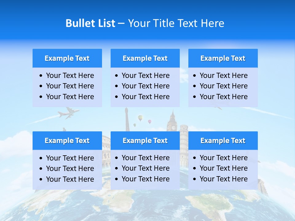 Europe Planet Usa PowerPoint Template