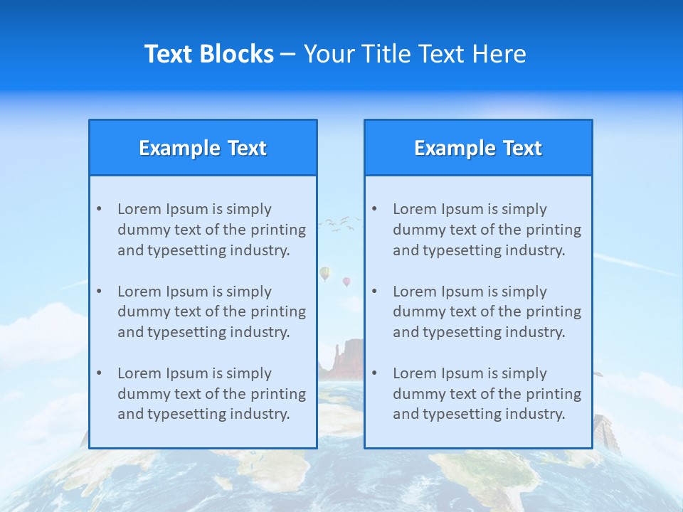 Europe Planet Usa PowerPoint Template