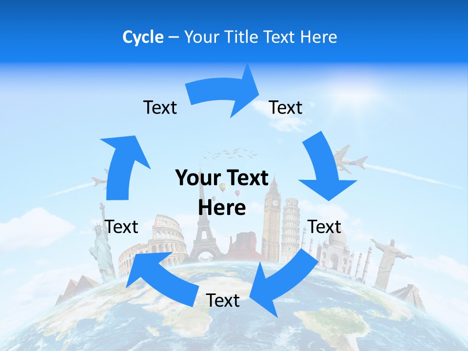 Europe Planet Usa PowerPoint Template