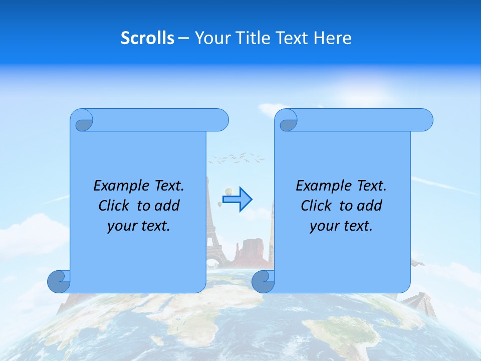 Europe Planet Usa PowerPoint Template