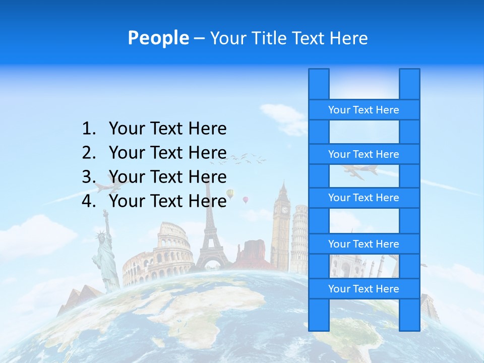 Europe Planet Usa PowerPoint Template