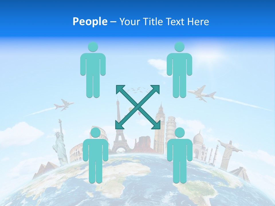 Europe Planet Usa PowerPoint Template