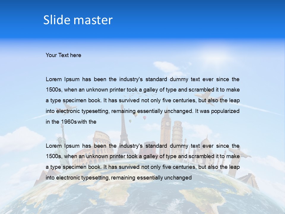 International Monument Mahal PowerPoint Template