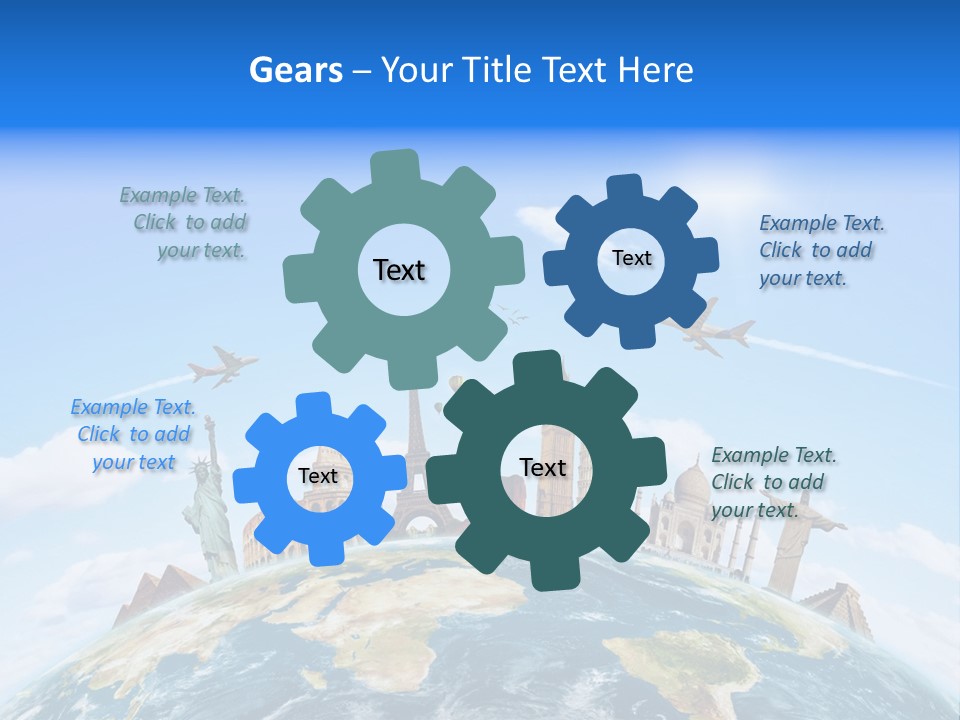 International Monument Mahal PowerPoint Template