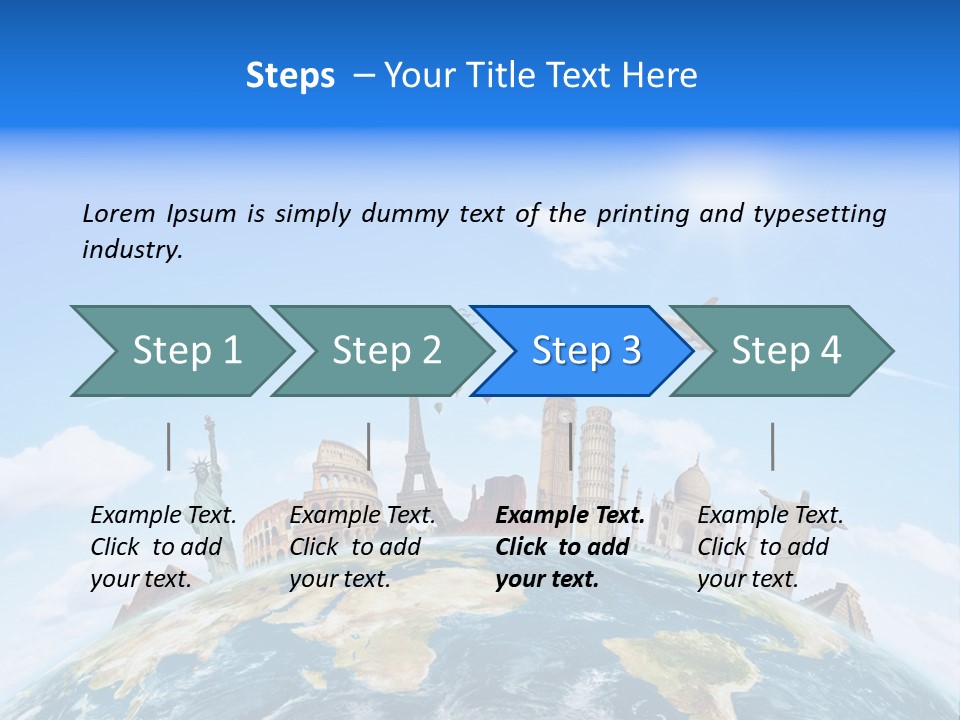 International Monument Mahal PowerPoint Template