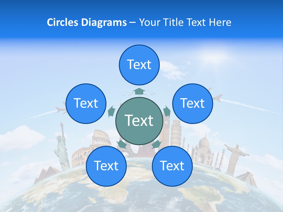 International Monument Mahal PowerPoint Template