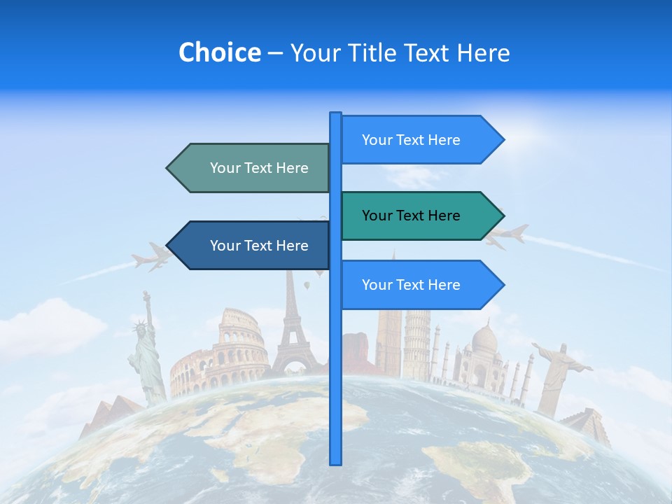 International Monument Mahal PowerPoint Template