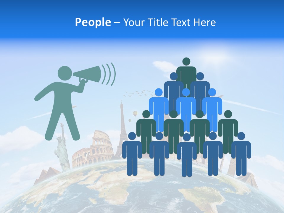 International Monument Mahal PowerPoint Template