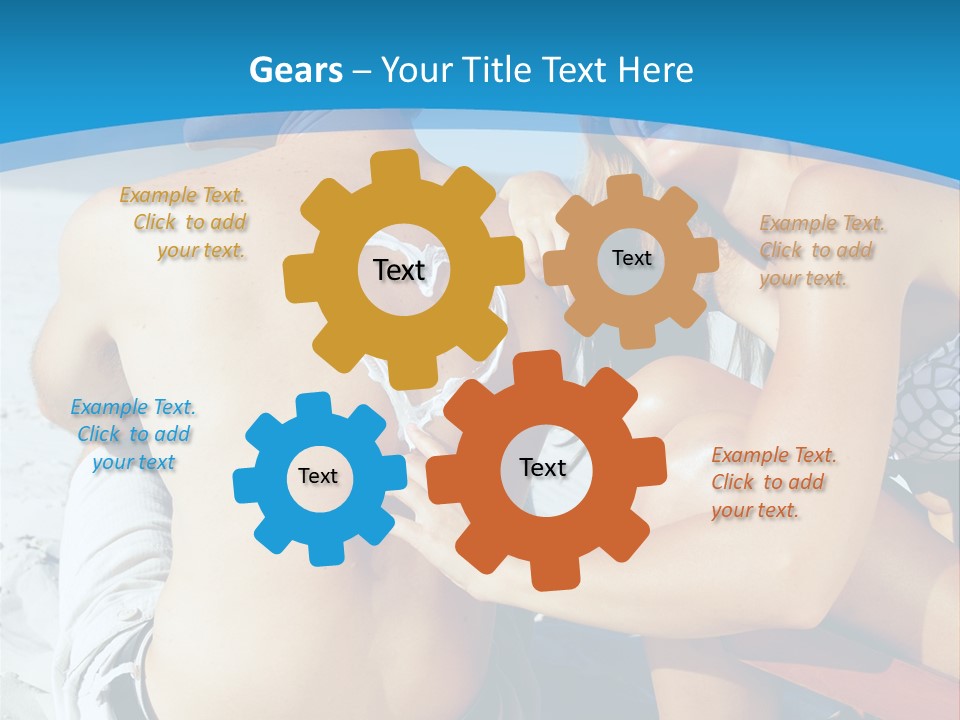 Laugh Sunscreen Cream PowerPoint Template