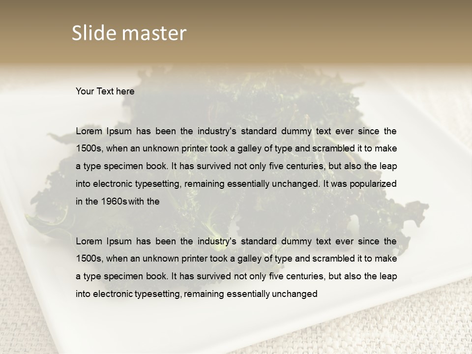 Chips Green Salt PowerPoint Template