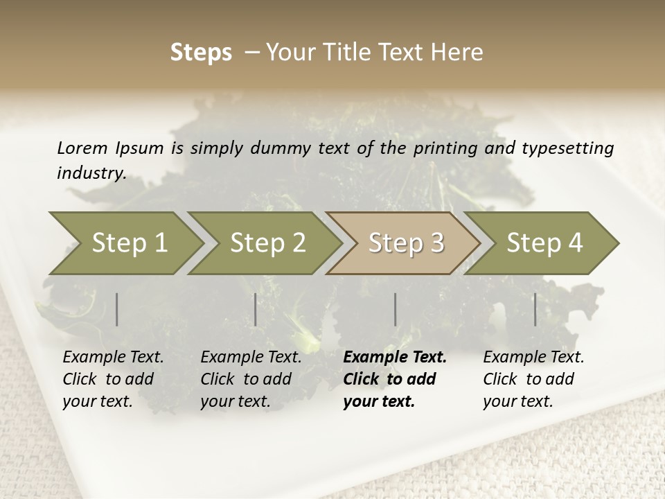 Chips Green Salt PowerPoint Template