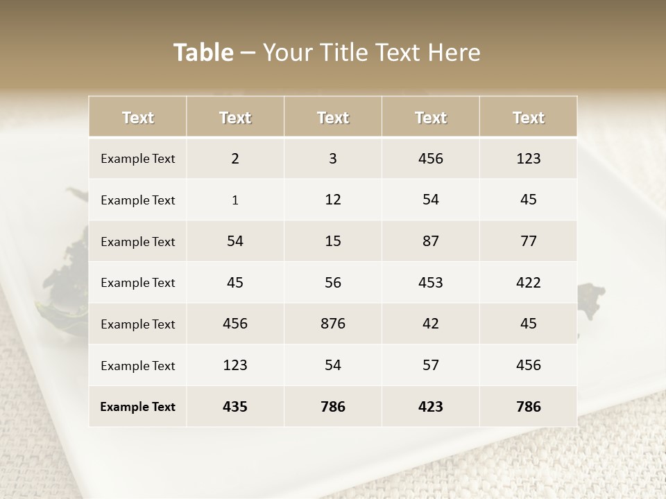 Chips Green Salt PowerPoint Template