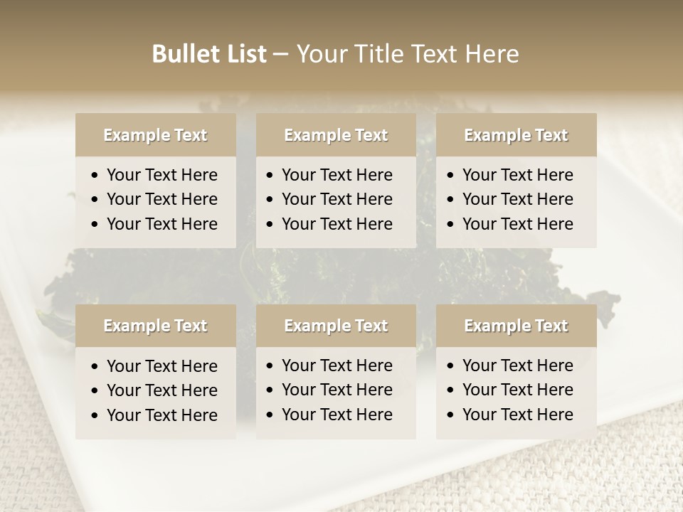 Chips Green Salt PowerPoint Template