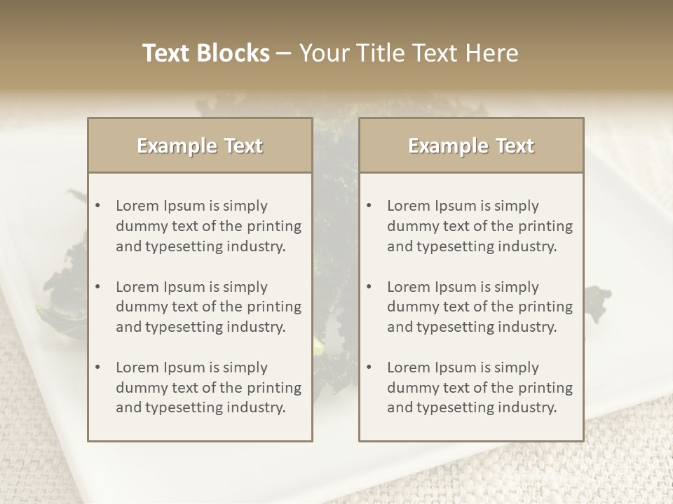 Chips Green Salt PowerPoint Template