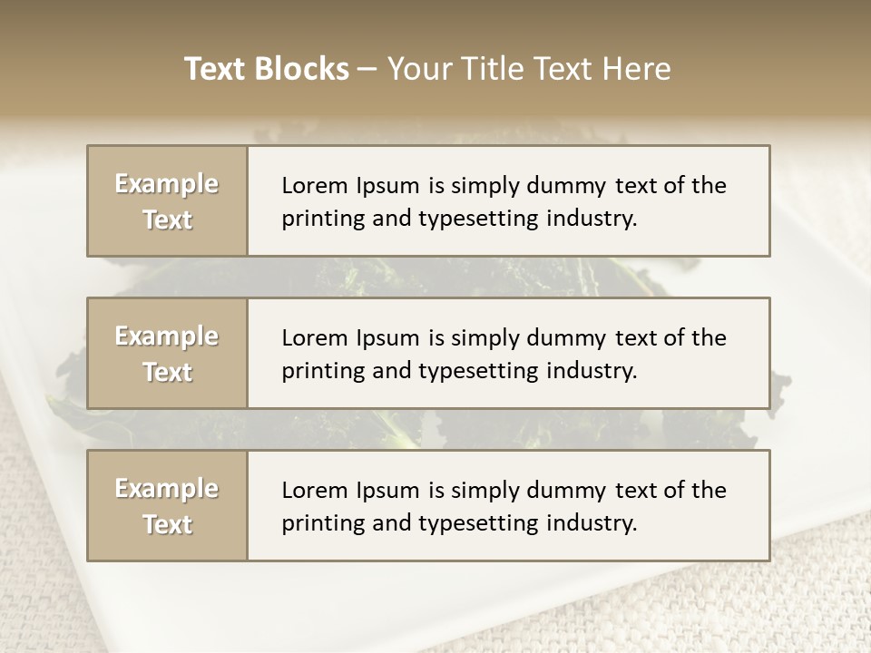 Chips Green Salt PowerPoint Template