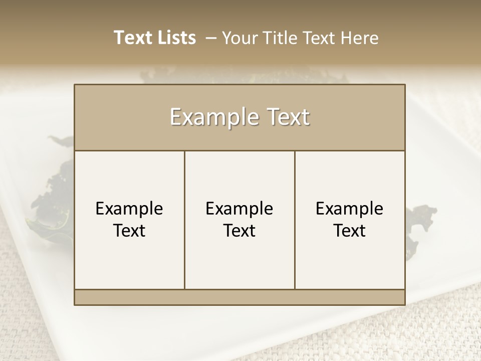 Chips Green Salt PowerPoint Template