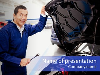 Garage Broken Professional PowerPoint Template