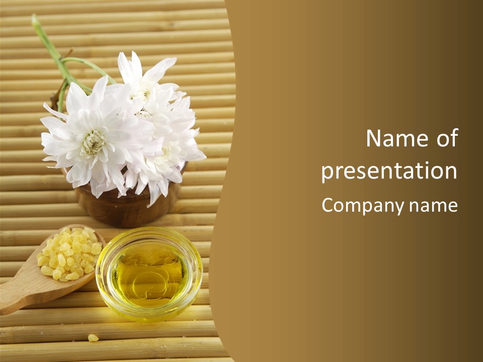 Health Scented Perfume PowerPoint Template