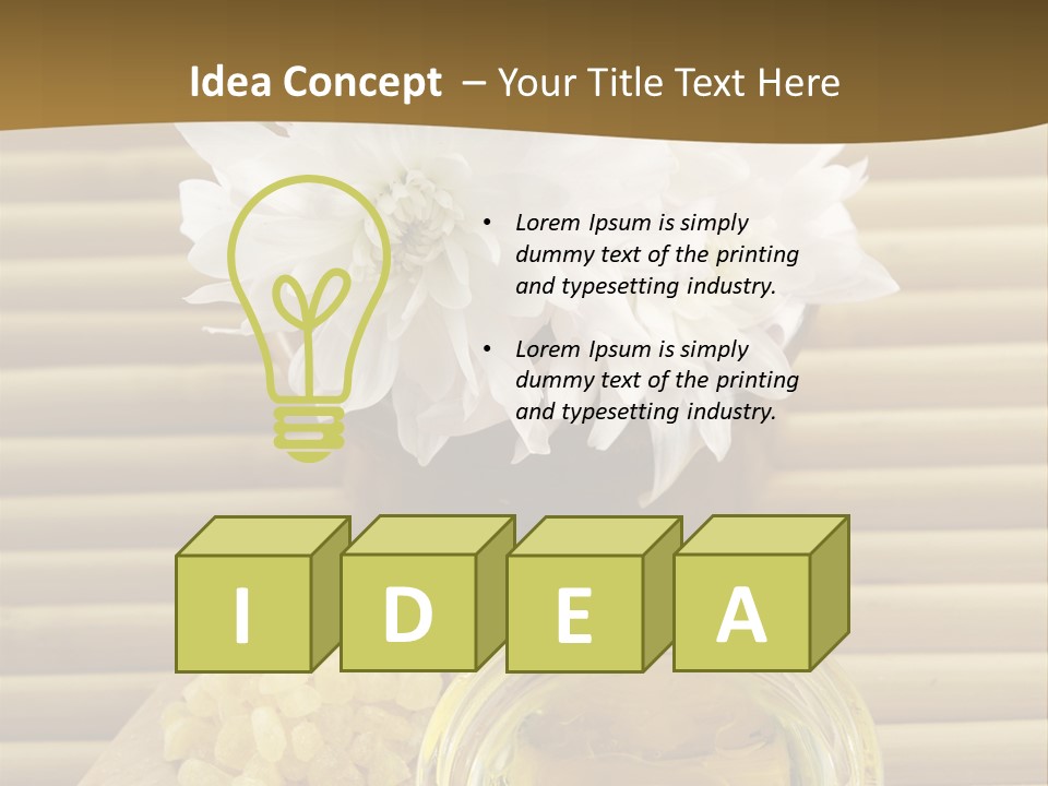 Health Scented Perfume PowerPoint Template