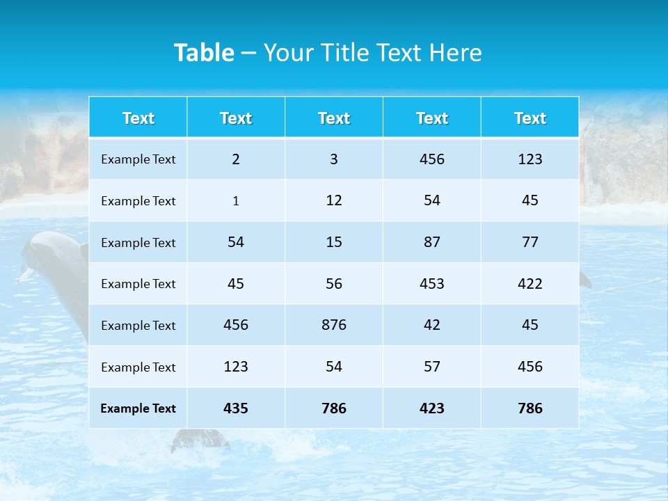Tail Show Atlantic PowerPoint Template