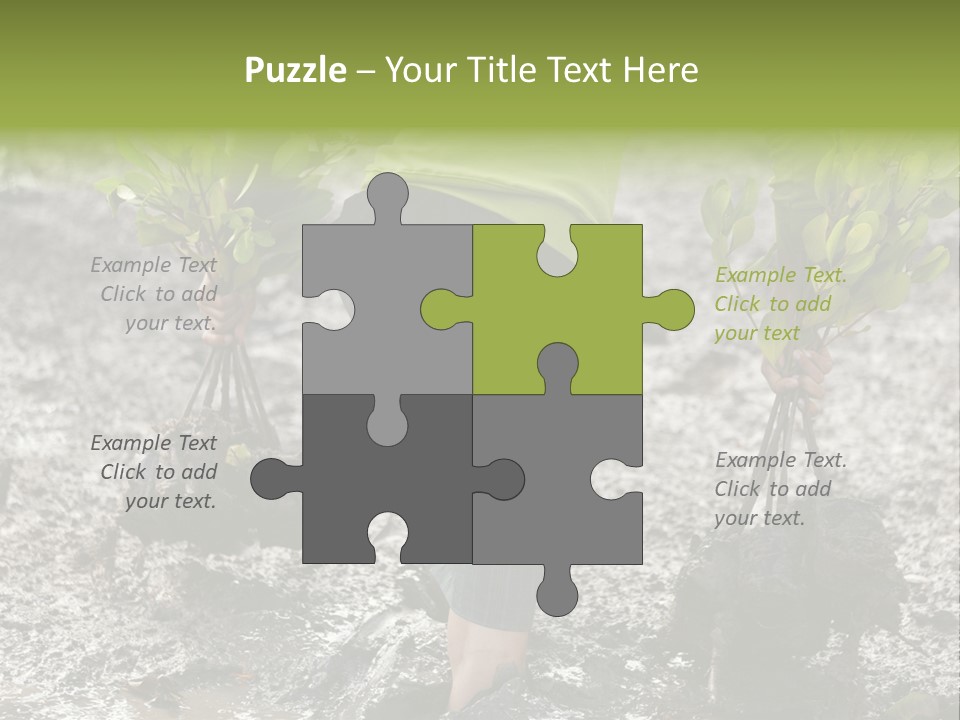 Conservation Holding Mud PowerPoint Template