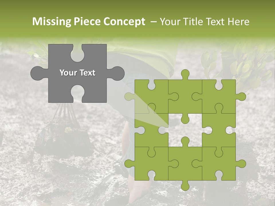 Conservation Holding Mud PowerPoint Template