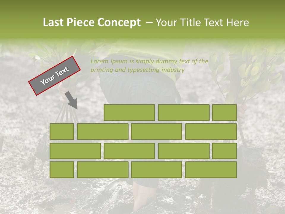 Conservation Holding Mud PowerPoint Template