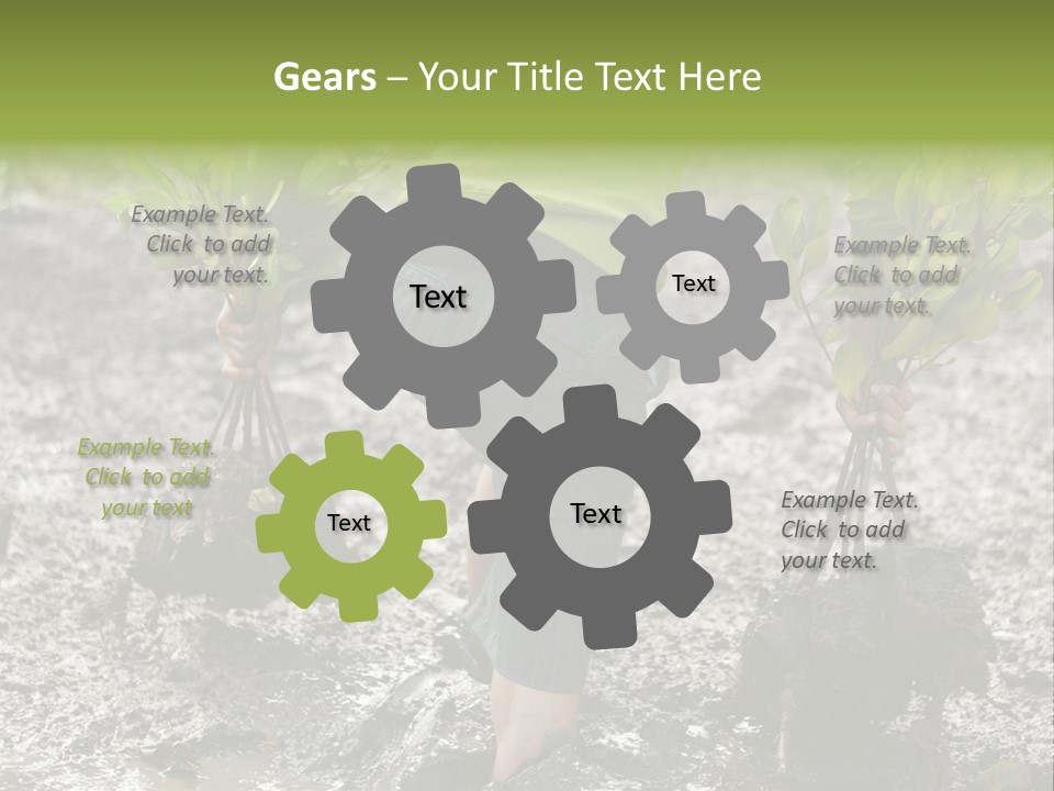 Conservation Holding Mud PowerPoint Template