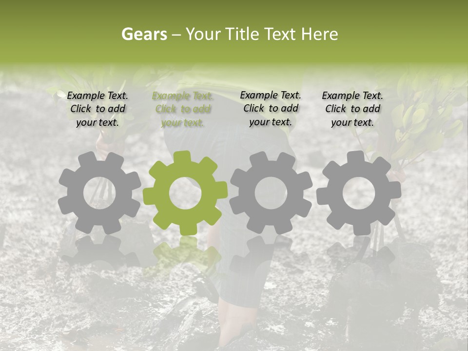 Conservation Holding Mud PowerPoint Template