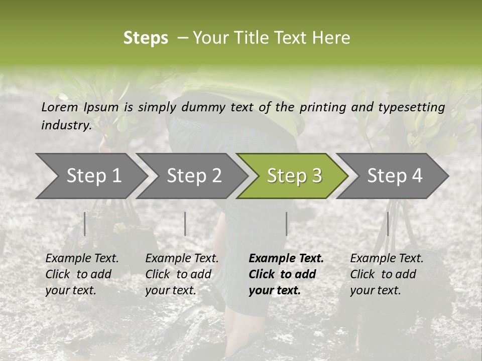 Conservation Holding Mud PowerPoint Template