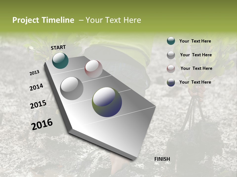 Conservation Holding Mud PowerPoint Template