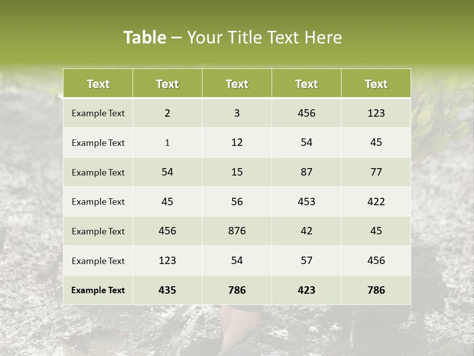 Conservation Holding Mud PowerPoint Template
