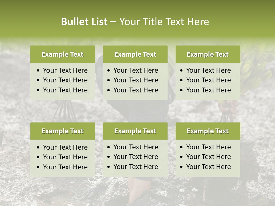 Conservation Holding Mud PowerPoint Template