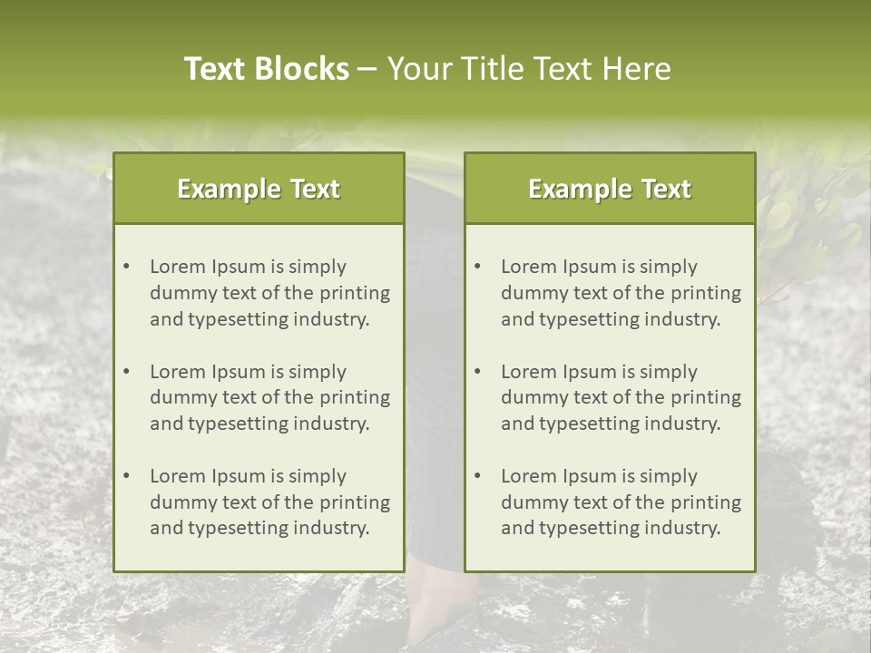 Conservation Holding Mud PowerPoint Template