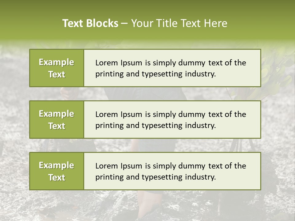 Conservation Holding Mud PowerPoint Template