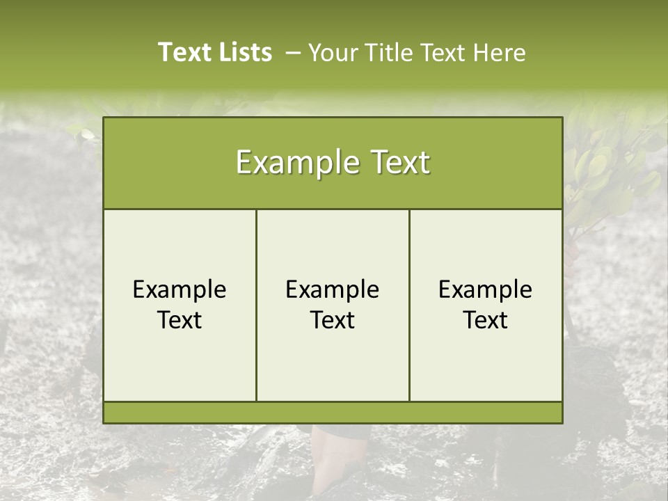 Conservation Holding Mud PowerPoint Template