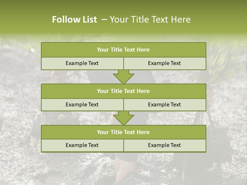 Conservation Holding Mud PowerPoint Template