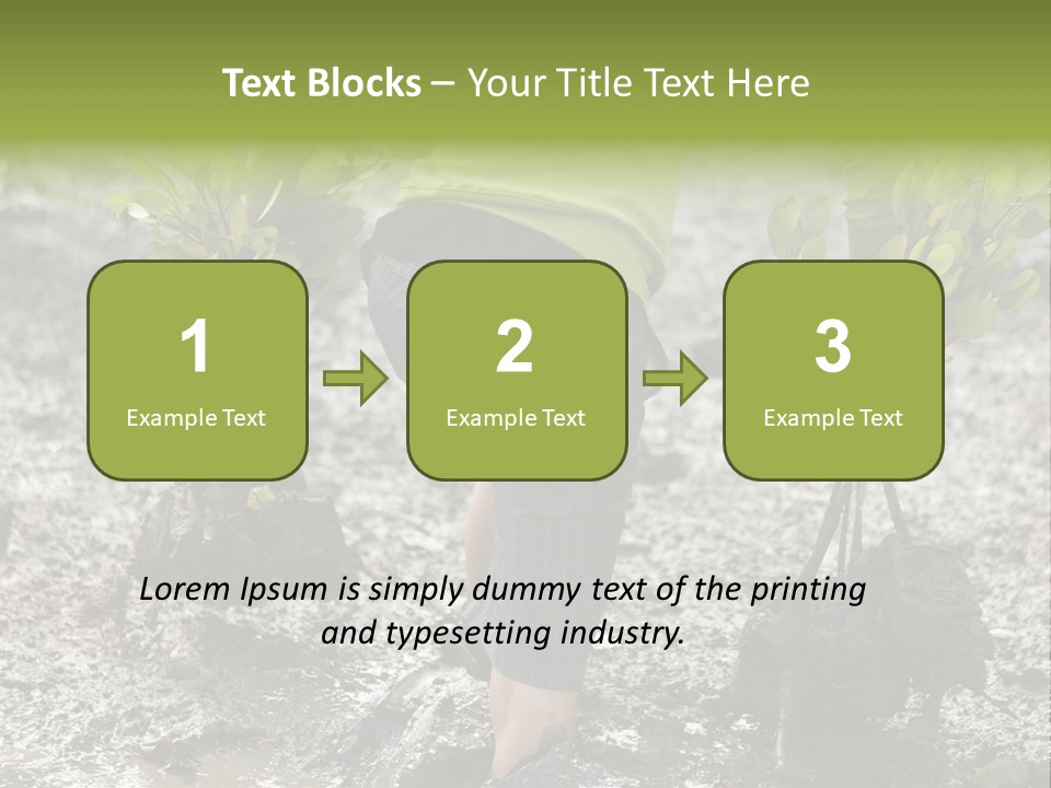 Conservation Holding Mud PowerPoint Template