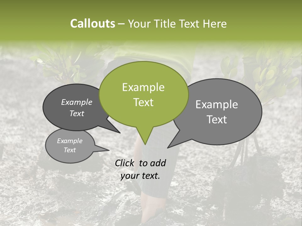 Conservation Holding Mud PowerPoint Template