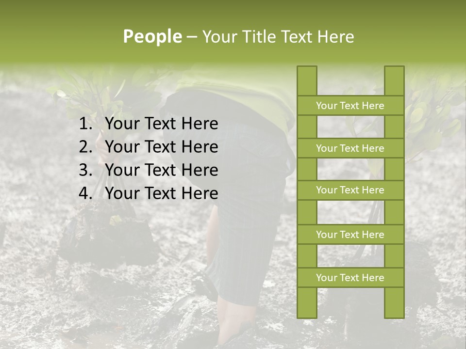 Conservation Holding Mud PowerPoint Template