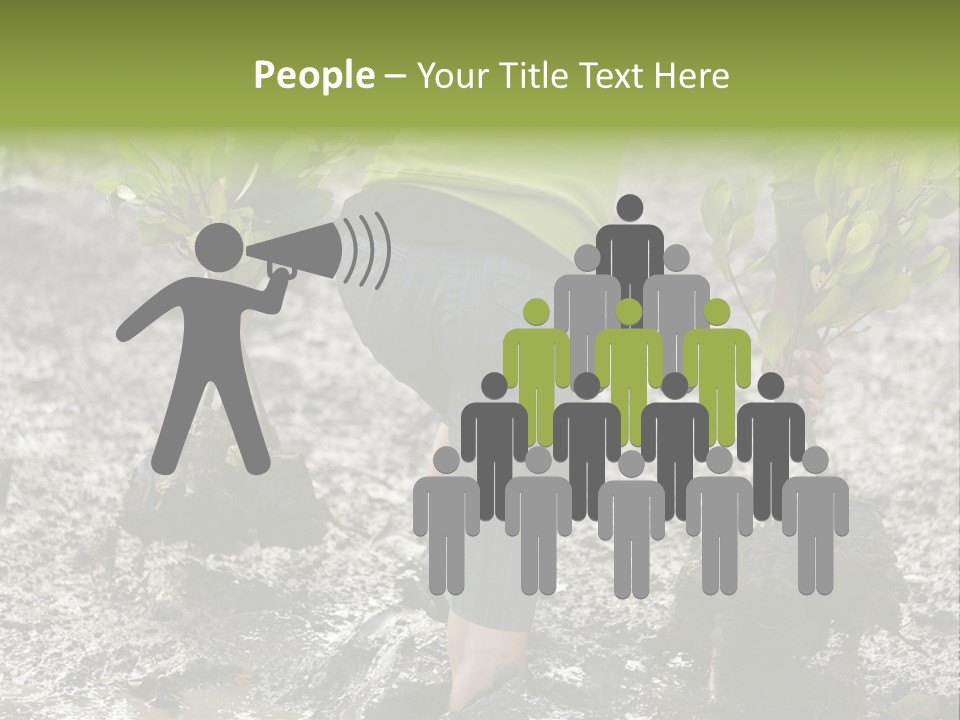 Conservation Holding Mud PowerPoint Template