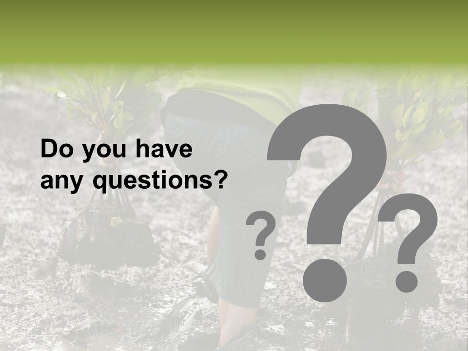 Conservation Holding Mud PowerPoint Template