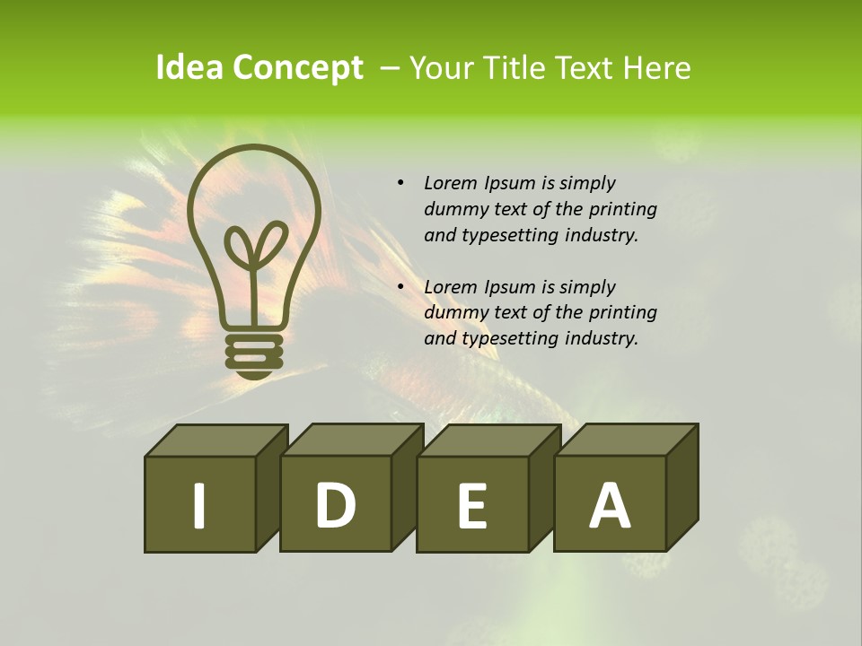 Colorful Tropical Fish Tank PowerPoint Template