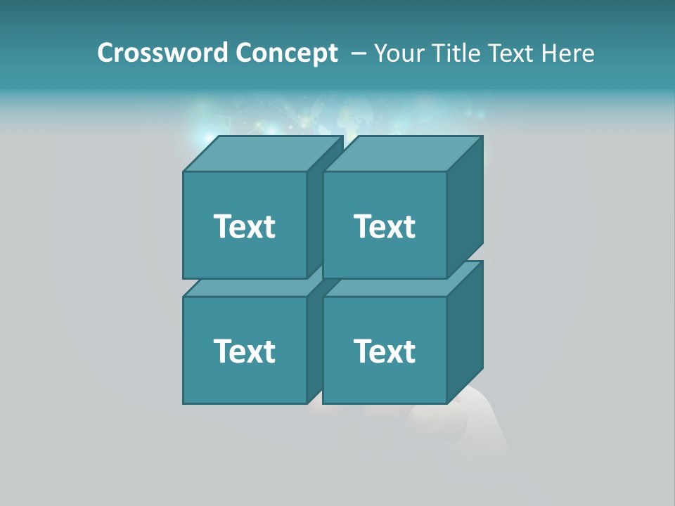 A Person Holding A Cell Phone With A Lot Of Lights Coming Out Of It PowerPoint Template