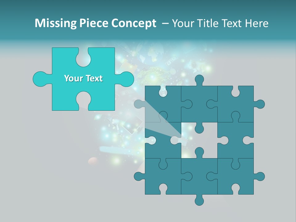 A Person Holding A Cell Phone With A Lot Of Lights Coming Out Of It PowerPoint Template