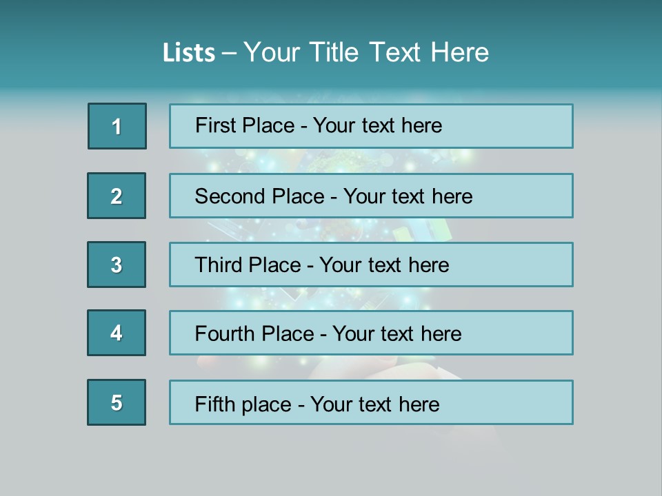 A Person Holding A Cell Phone With A Lot Of Lights Coming Out Of It PowerPoint Template